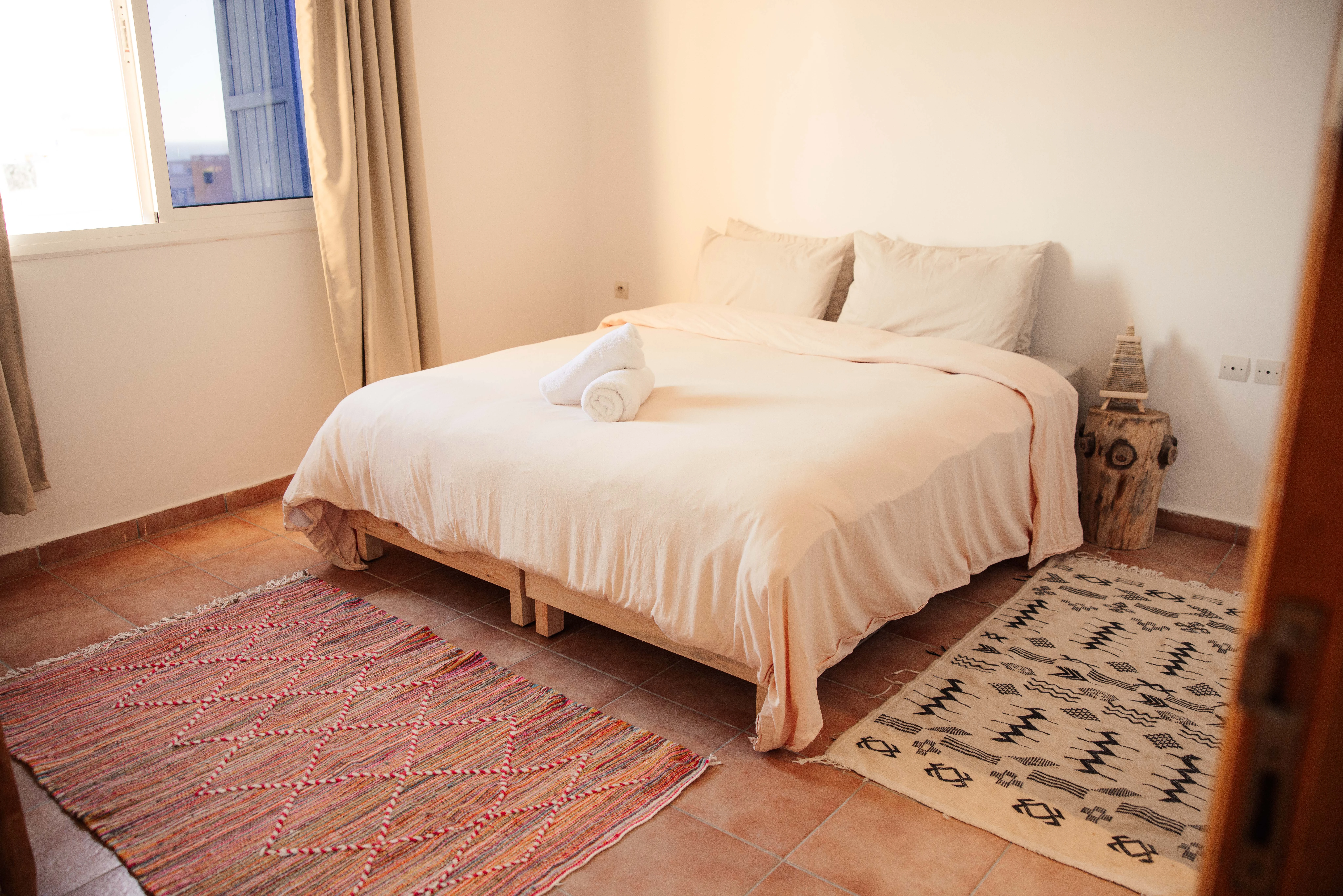 Bright guest room at Get Salty Morocco